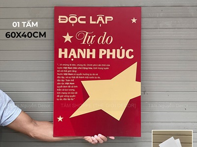 Tranh dán tường chủ đề 30-04 2-9 bằng formex [Độc quyền - In sắc nét] 60x40cm FORM-VN-01